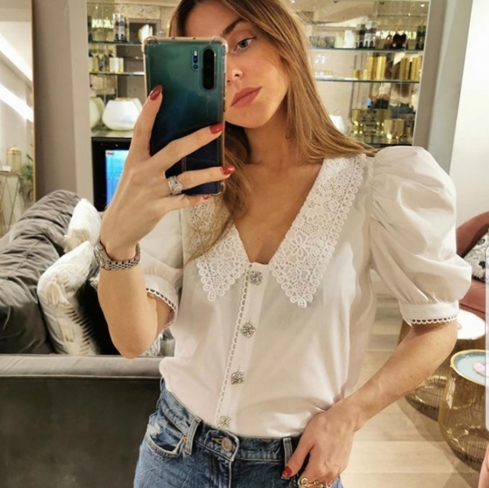 River Island puff sleeve blouse